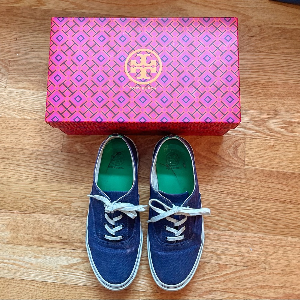 Tory Burch Navy Sneaker